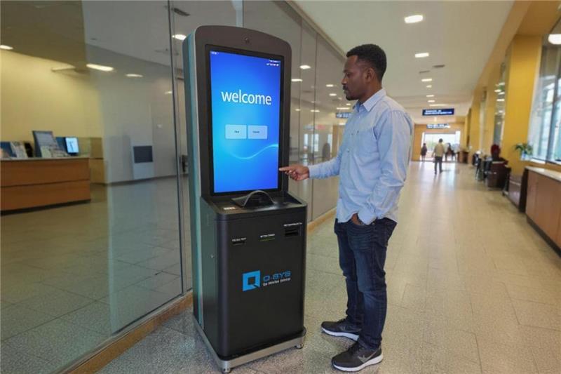 A self service kiosk